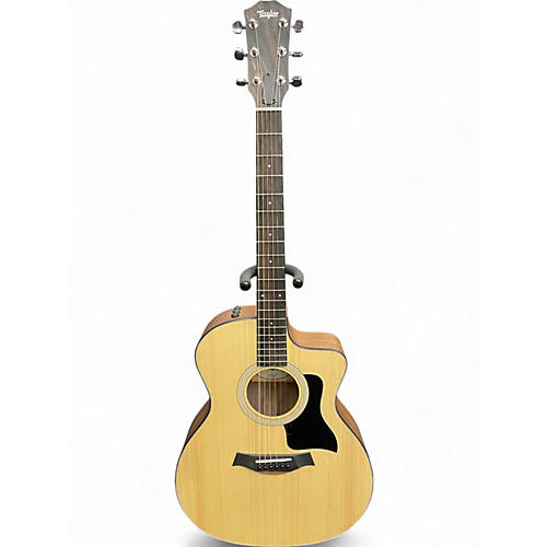 Used Taylor 114CE Natural Acoustic Electric Guitar Natural - musicians--Friend