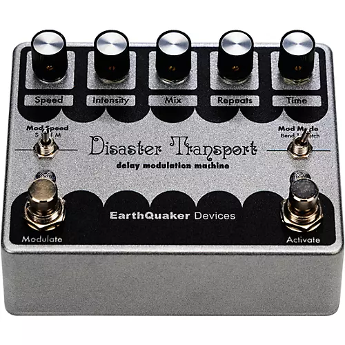 EarthQuaker Devices Limited-Edition Disaster Transport Legacy Reissue Delay Effects Pedal Silver - musicians--Friend