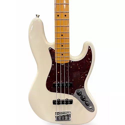 Used 2020s Fender American Professional II Jazz Bass Alpine White Electric Bass Guitar Alpine White - musicians--Friend