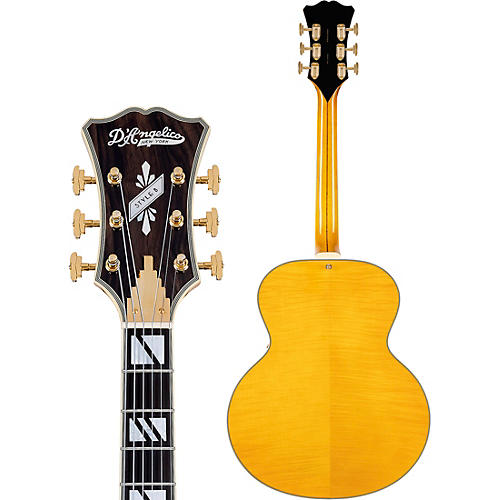 D'Angelico Excel Style B Archtop Electric Guitar Amber - musicians--Friend