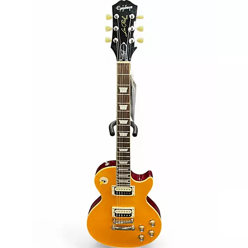 Used Epiphone Slash Appetite For Destruction YELLOW Solid Body Electric Guitar YELLOW - musicians--Friend
