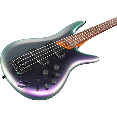 Ibanez SR500E Electric Bass Black Aurora Burst - musicians--Friend