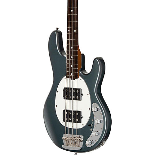 Sterling by Music Man StingRay RAY34 HH Bass Charcoal Frost - musicians--Friend