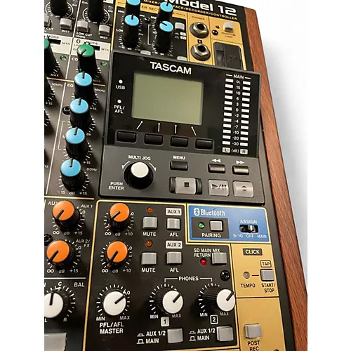 Used TASCAM Model 12 Powered Mixer - musicians--Friend