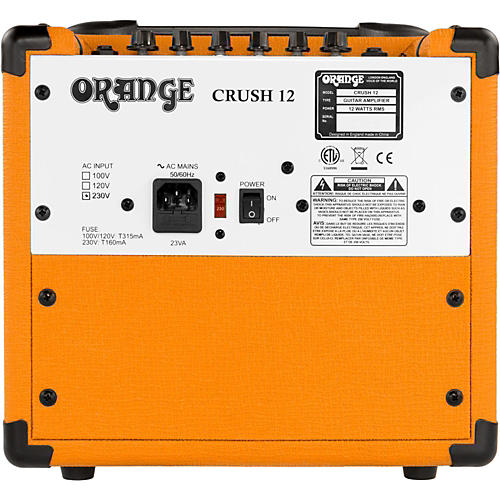 Orange Amplifiers Crush12 12W 1x6 Guitar Combo Amp Orange - musicians--Friend