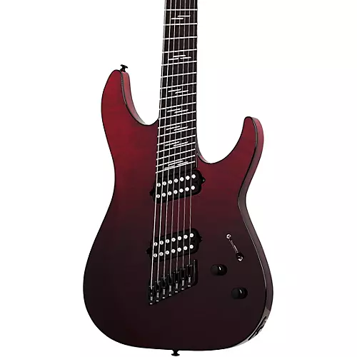 Schecter Guitar Research Reaper-7-String Elite Multiscale Electric Guitar Blood Burst - musicians--Friend