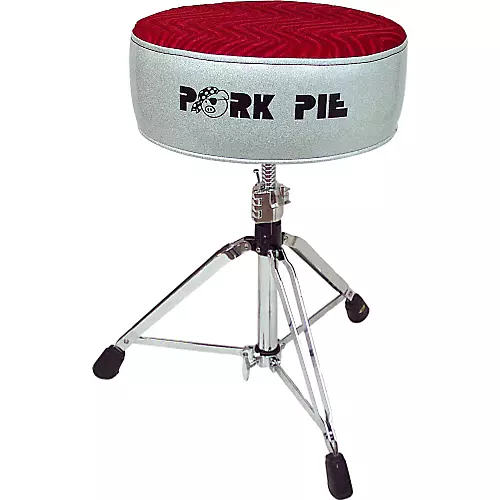 Pork Pie Round Drum Throne Black Sparkle - musicians--Friend