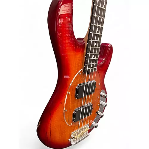 Used Sterling by Music Man RAY 34HH BLOOD ORANGE Electric Bass Guitar BLOOD ORANGE - musicians--Friend