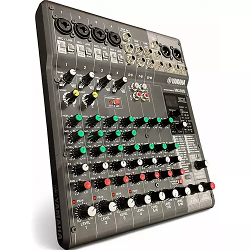 Used Yamaha MG10X 10 Channel Mixer with Effects Unpowered Mixer - musicians--Friend