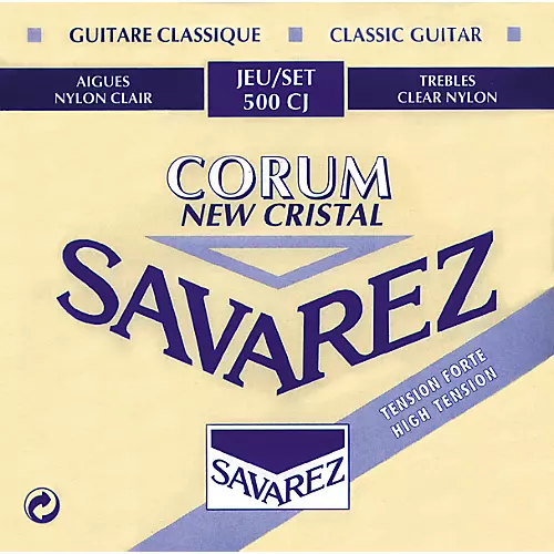 Savarez 500CJ Cristal Trebles Corum Basses High-Tension Nylon Guitar String Set - musicians--Friend