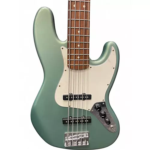 Used Fender Standard Jazz Bass V 5 String SAGE GREEN METALLICA Electric Bass Guitar SAGE GREEN METALLICA - musicians--Friend