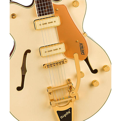 Gretsch Guitars Electromatic Pristine LTD Center Block Double-Cut Electric Guitar White Gold - musicians--Friend