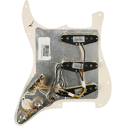 Fender Stratocaster SSS Texas Special Prewired Pickguard Black/White/Black - musicians--Friend