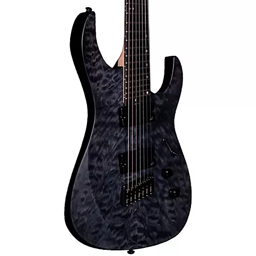 Legator Ninja 7 String Multi-Scale Super Shred Series Quilted Maple Electric Guitar Purple - musicians--Friend