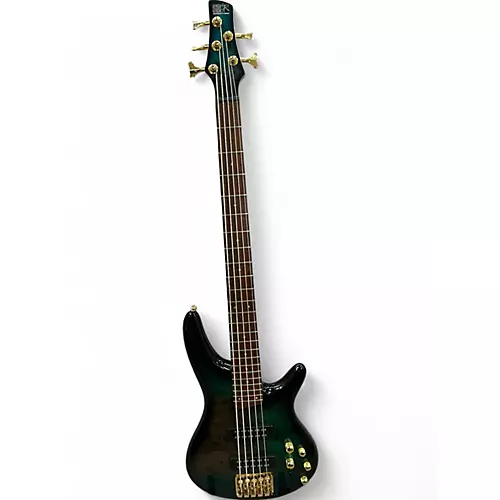 Used Ibanez SR405-EPBDX Tropical Seafloor Burst Electric Bass Guitar Tropical Seafloor Burst - musicians--Friend