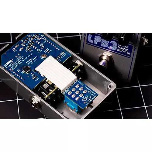 Electro-Harmonix LPB-3 Linear Power Booster & EQ Effect Pedal Silver and Blue - musicians--Friend