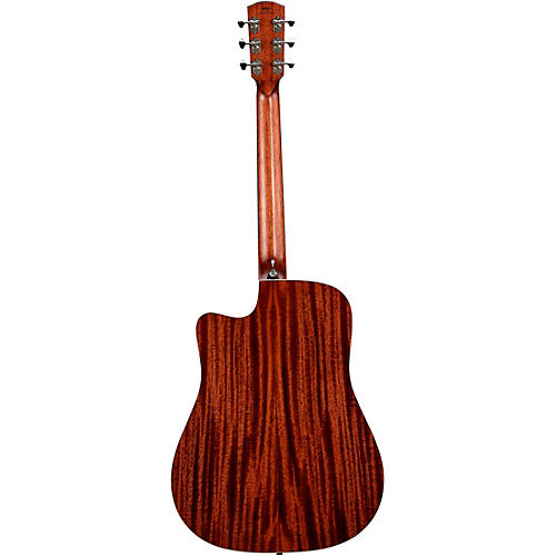 Alvarez MD60CE Herringbone Dreadnought Acoustic-Electric Guitar Shadow Burst - musicians--Friend