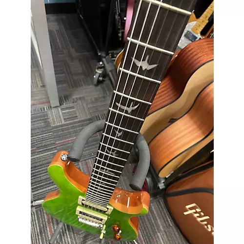 Used PRS SE Custom 24 Lime Greren Solid Body Electric Guitar Lime Greren - musicians--Friend
