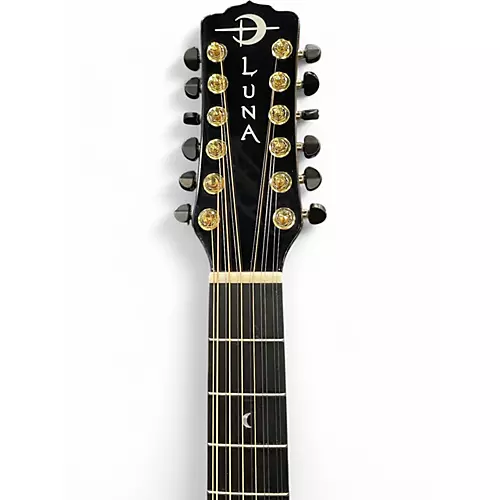 Used Luna VISTA EAGLE 12STR Natural 12 String Acoustic Electric Guitar Natural - musicians--Friend
