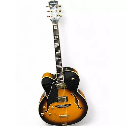 Used Samick Hj650 left handed 2 Color Sunburst Electric Guitar 2 Color Sunburst - musicians--Friend