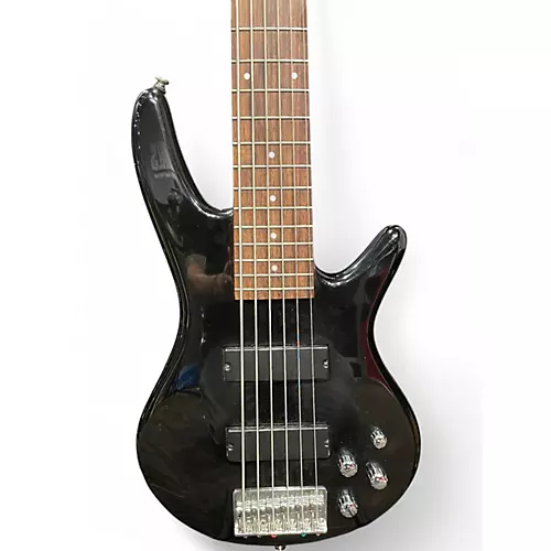 Used Ibanez GSR206 6 String BLACK Electric Bass Guitar BLACK - musicians--Friend