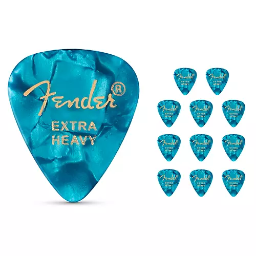 Fender 351 Premium Celluloid Guitar Picks 12-Pack Purple Moto X-Heavy - musicians--Friend