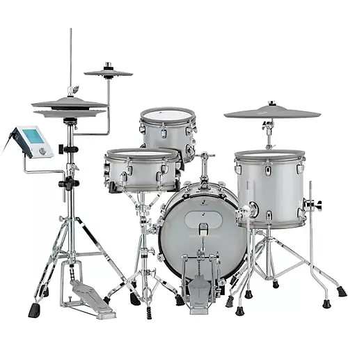 EFNOTE mini Acoustic Designed Electronic Drum Set White Sparkle - musicians--Friend