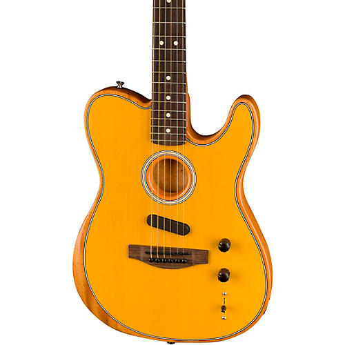 Fender Acoustasonic Player Telecaster Acoustic-Electric Guitar Brushed Black - musicians--Friend