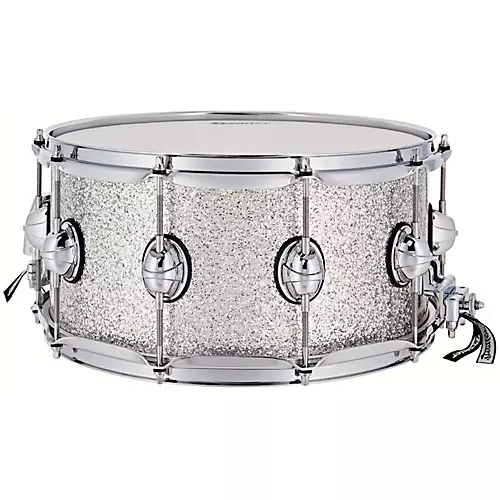 Premier Genista Maple Snare Drum 14 x 5.5 in. Silver Sparkle - musicians--Friend