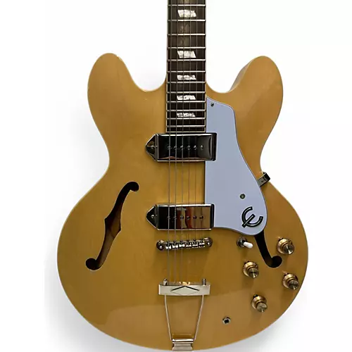 Used Epiphone Casino Natural Hollow Body Electric Guitar Natural - musicians--Friend