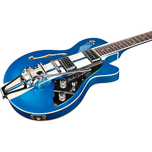Duesenberg Alliance Mike Campbell 30th Anniversary Electric Guitar Catalina Blue and White - musicians--Friend
