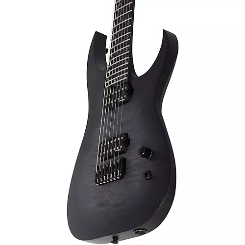 Schecter Guitar Research KM-7 MK-III Legacy 7-String Electric Guitar Transparent White Satin - musicians--Friend