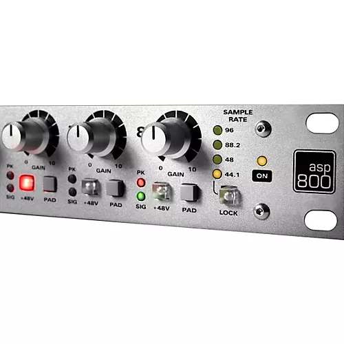 Audient ASP800 8-Channel Microphone Preamplifier and ADC With HMX & IRON Enhancement Circuitry - musicians--Friend