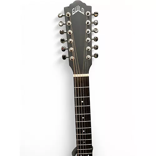 Used Guild F-2512e Natural 12 String Acoustic Electric Guitar Natural - musicians--Friend