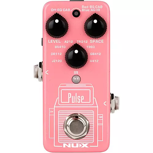 NUX NSS-4 Pulse Mini IR Loader Pedal for Guitar and Bass Effects Pedal Pink - musicians--Friend
