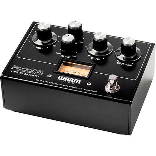 Warm Audio Pedal76 All-Analog Transformer-Balanced FET Compressor Effects Pedal Brushed Carbon - musicians--Friend