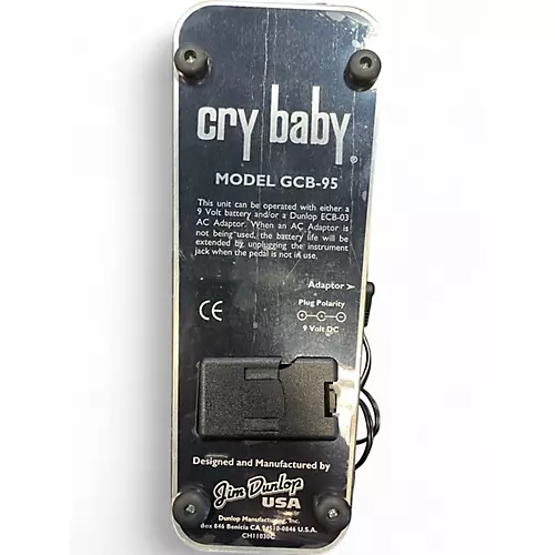 Used Dunlop GCB95 Original Crybaby Wah Effect Pedal - musicians--Friend