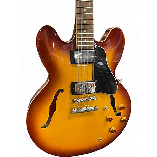 Used Epiphone inspired by gibson 335 ice tea Hollow Body Electric Guitar ice tea - musicians--Friend