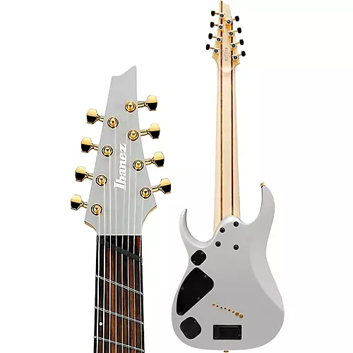Ibanez RGDMS8 RGD Axe Design Lab Multi-Scale 8-String Electric Guitar Classic Silver Matte - musicians--Friend