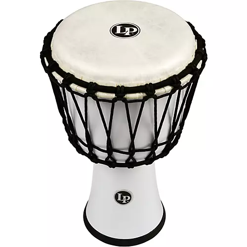 LP World Rope-Tuned Circle Djembe, 7 in. Blue Marble - musicians--Friend