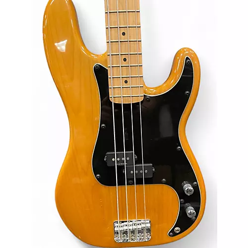 Used Squier VINTAGE MODIFIED P BASS Natural Electric Bass Guitar Natural - musicians--Friend