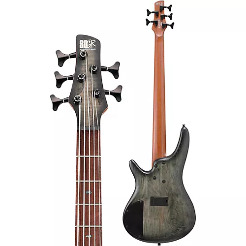 Ibanez SR605E 5-String Electric Bass Guitar Cosmic Blue Starburst Flat - musicians--Friend