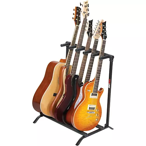 Proline PLMS5 5-Guitar Folding Stand Black - musicians--Friend