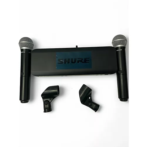 Used Shure BLX288 Combo PG58 Handheld Wireless System - musicians--Friend