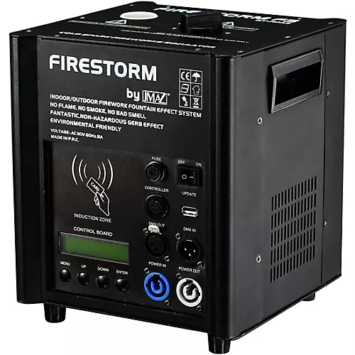 JMAZ Lighting Firestorm F3 2-Unit Package With 2 Packs of Granule and Road Case Black - musicians--Friend