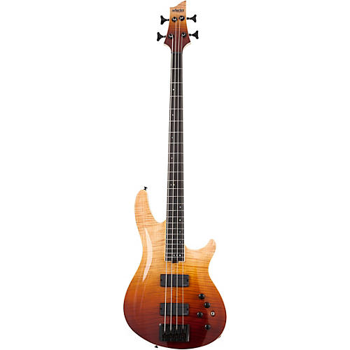 Schecter Guitar Research SLS Elite-4 Electric Bass Black Fade Burst - musicians--Friend
