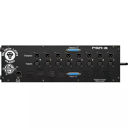 Black Lion Audio PBR 8-500 8-Slot 500-Series Rack/Power Supply with Patchbay - musicians--Friend