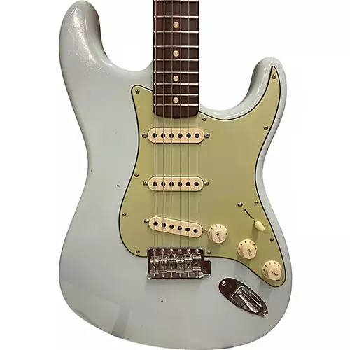 Used Fender 1963 Journeyman Relic Stratocaster Sonic Blue Solid Body Electric Guitar Sonic Blue - musicians--Friend