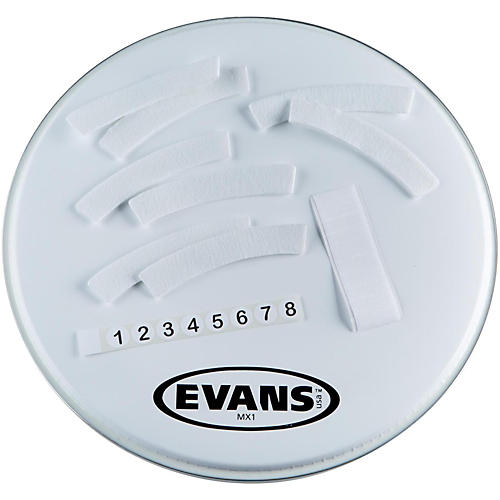 EVANS MX1 White Marching Bass Drum Head 24 in. - musicians--Friend