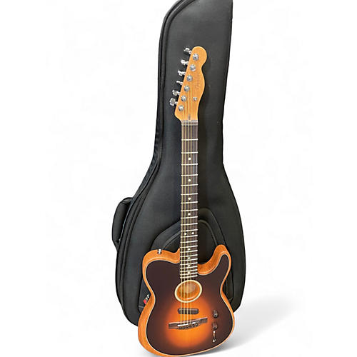 Used 2024 Fender Acoustasonic Player Telecaster Tobacco Sunburst Acoustic Electric Guitar Tobacco Sunburst - musicians--Friend